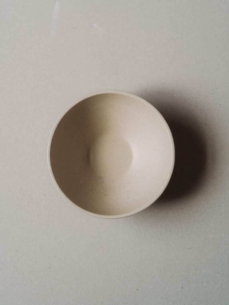 21 cm Earth Vanilla stoneware bowl in beige | POEMI