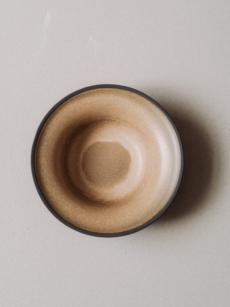 Farfurie paste Fika din gresie ceramica neagra | POEMI