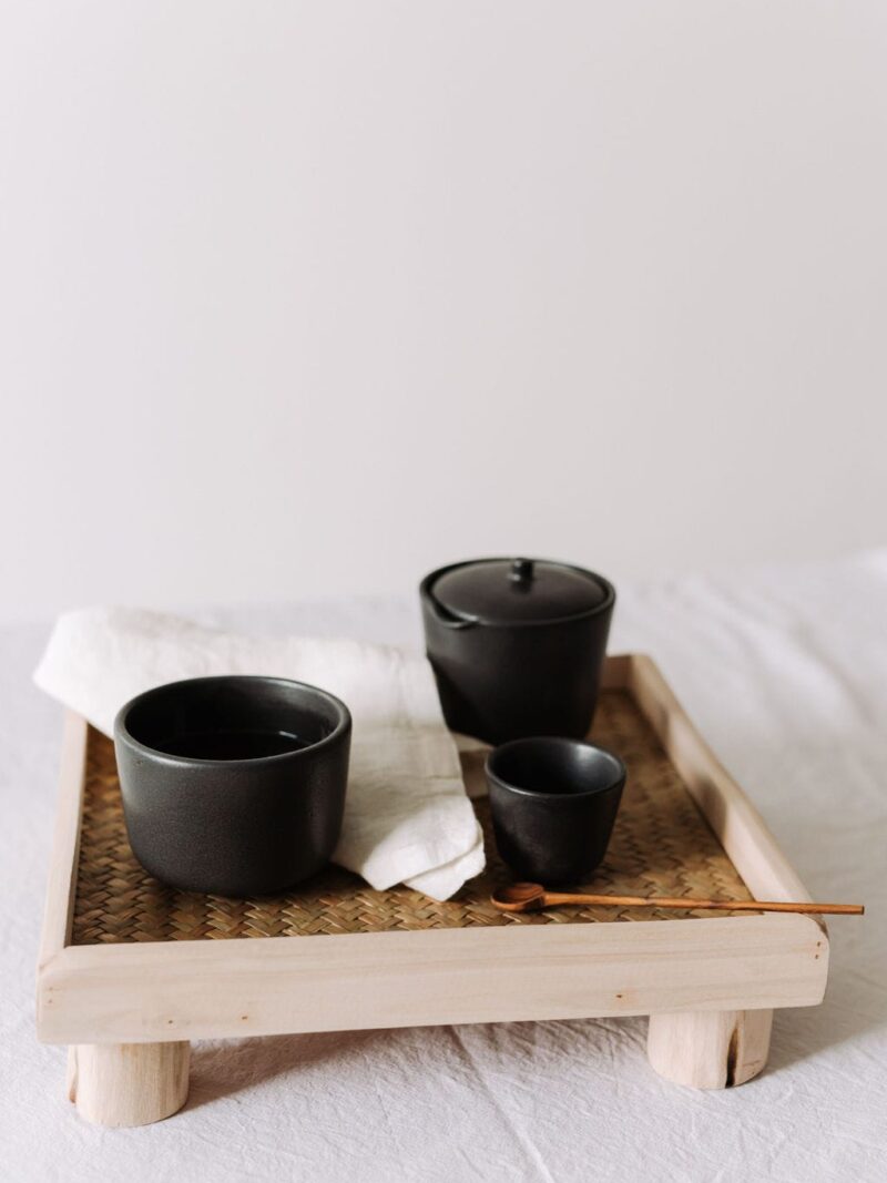 Bol matcha negru din ceramica handmade | POEMI