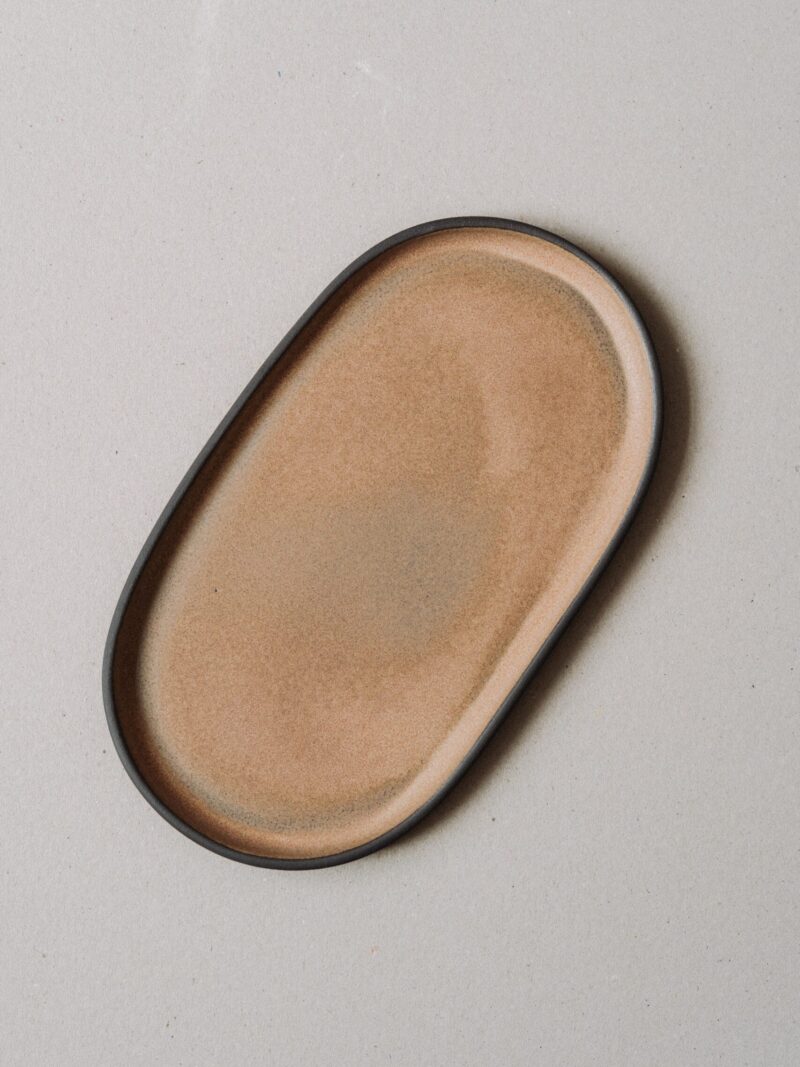 Platou Fika din gresie ceramica neagra | POEMI