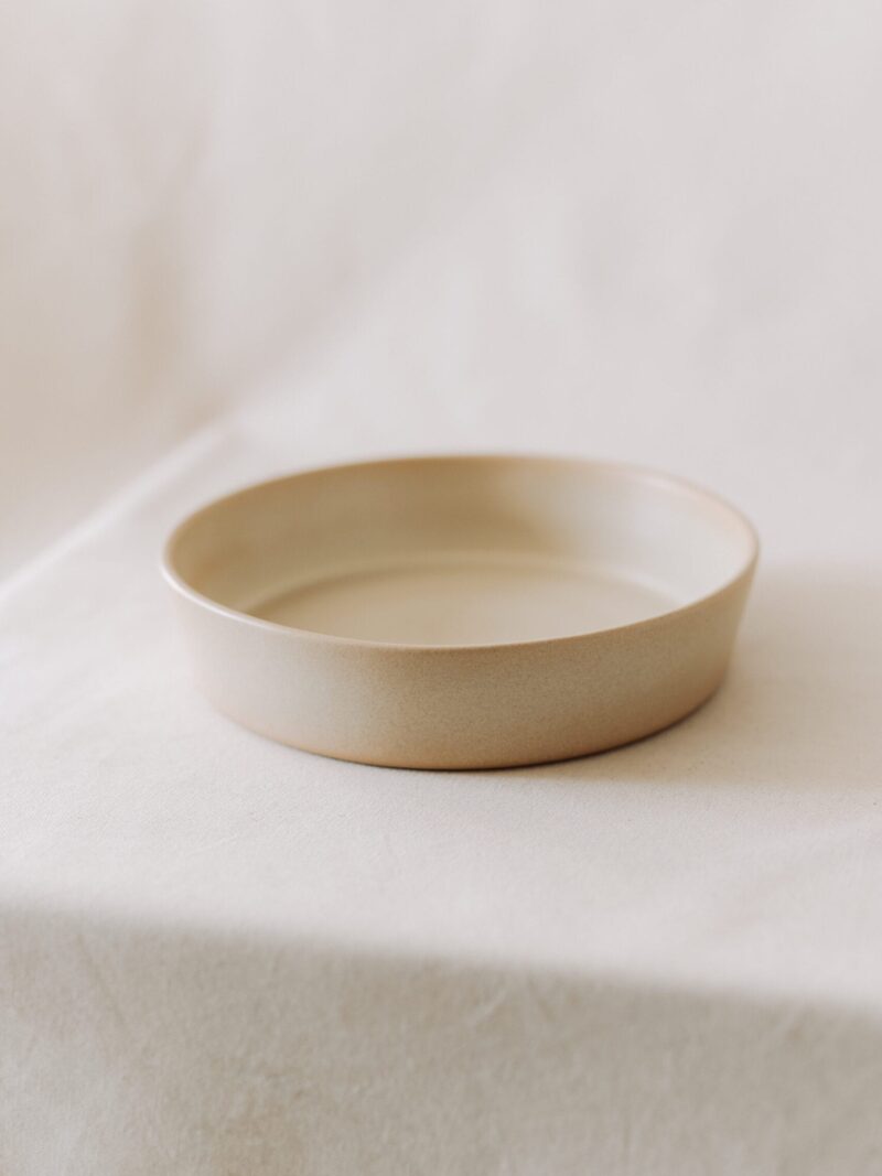 Bol 26 cm Mei din gresie ceramica bej | POEMI