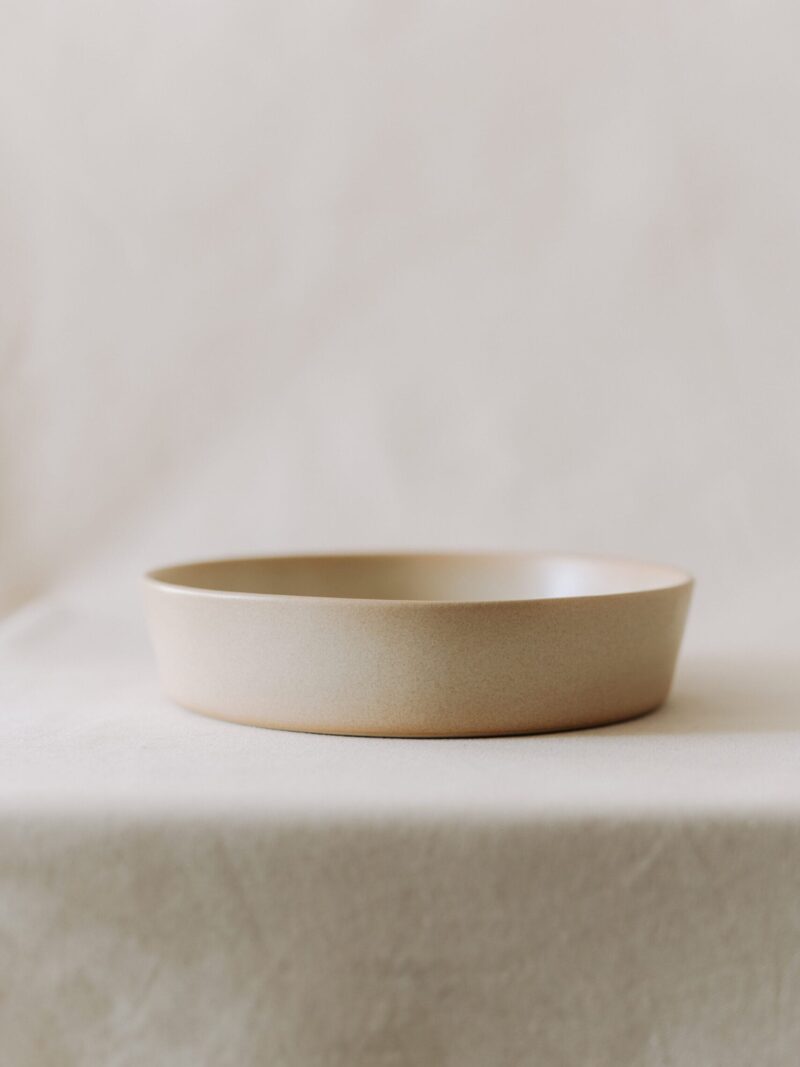 Bol 26 cm Mei din gresie ceramica bej | POEMI