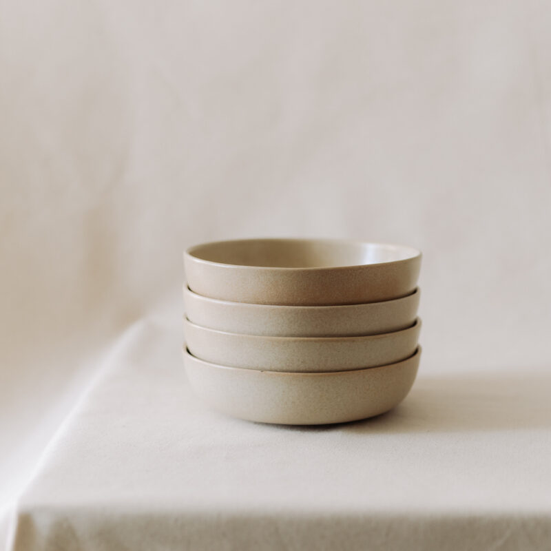Bol 19 cm Mei din gresie ceramica bej | POEMI