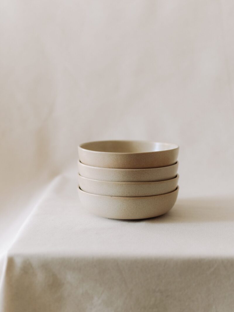 Bol 19 cm Mei din gresie ceramica bej | POEMI