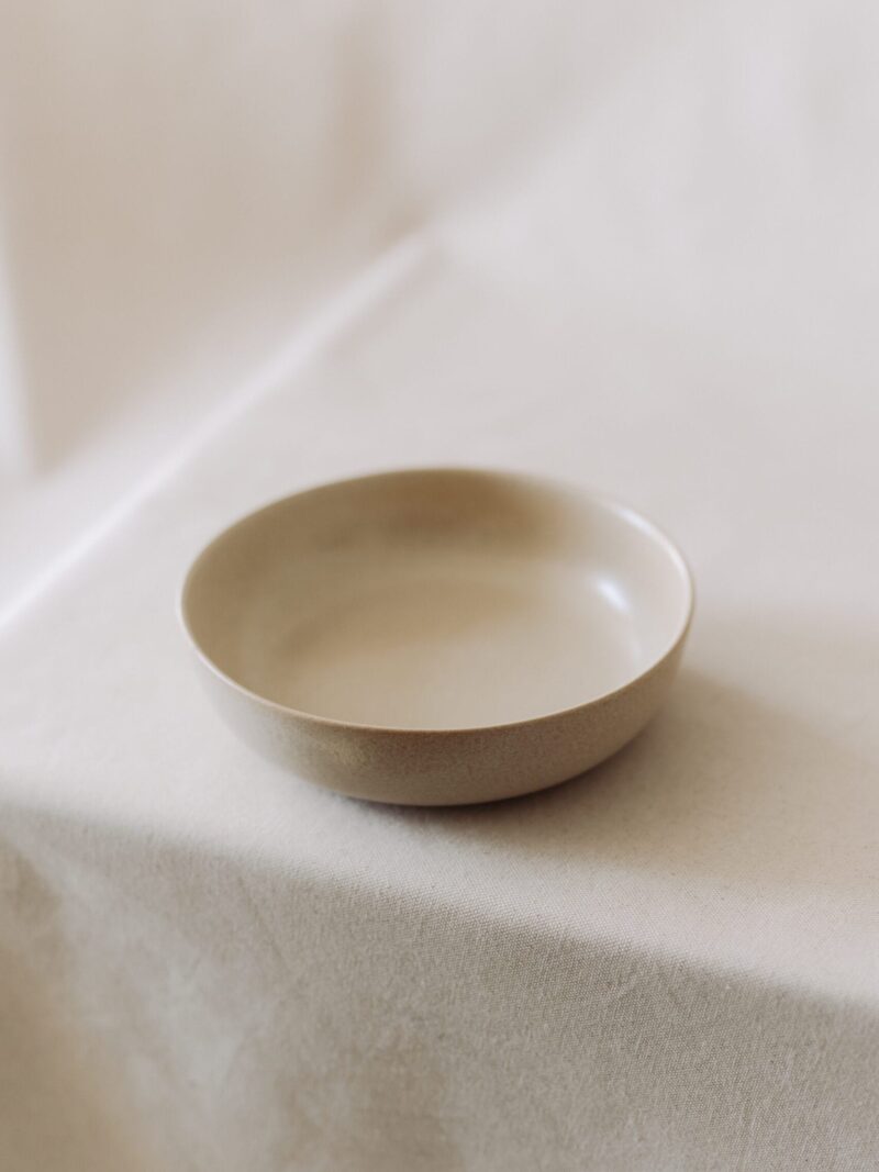 Bol 19 cm Mei din gresie ceramica bej | POEMI