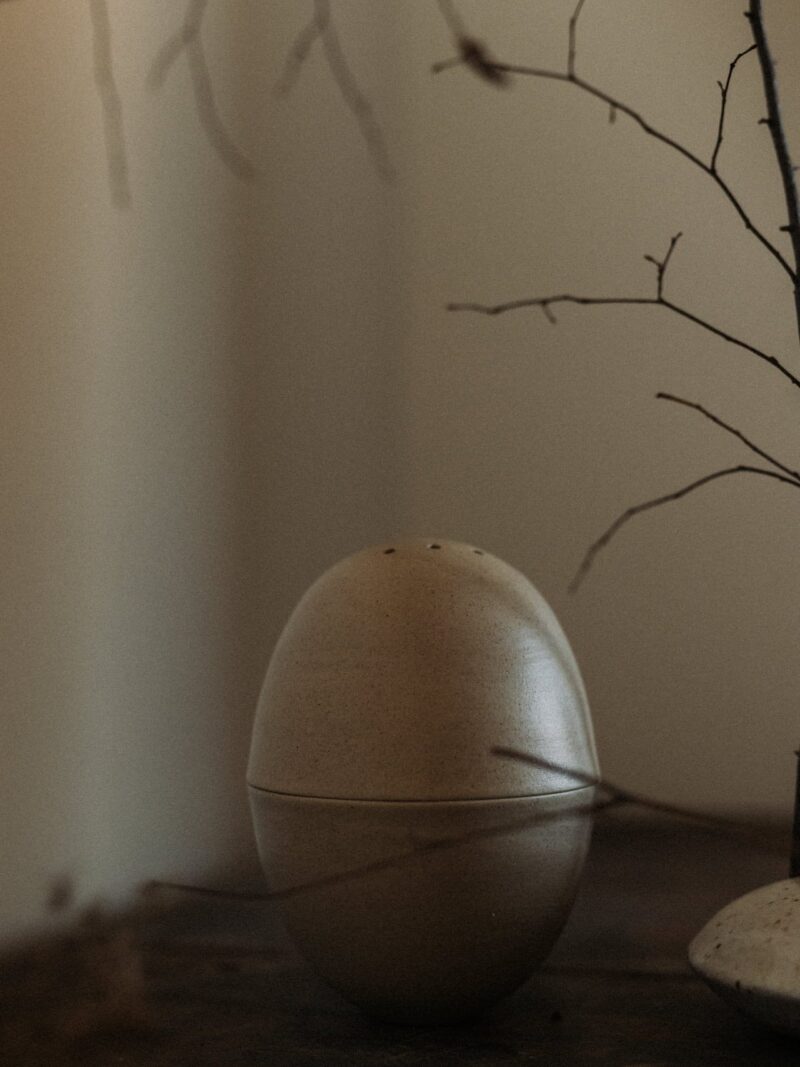 Difuzor Japandi din gresie ceramica bej | POEMI