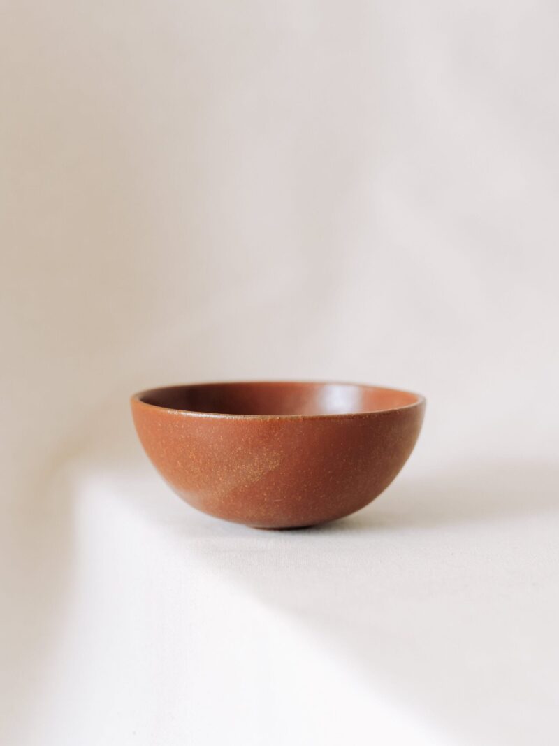 Bol ocru 16 cm Wa din ceramica handmade | POEMI