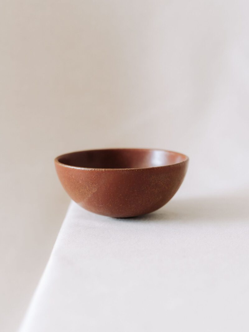 Bol ocru 16 cm Wa din ceramica handmade | POEMI