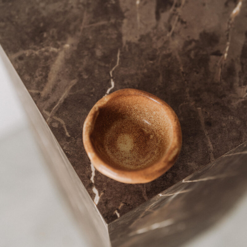 Bol pentru sos Wa din gresie ceramica neagra | POEMI