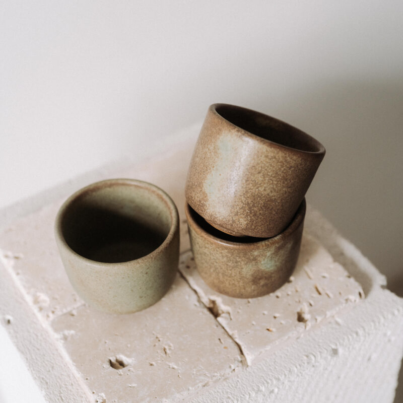 Ceasca 160 ml Wa din gresie ceramica bej | POEMI