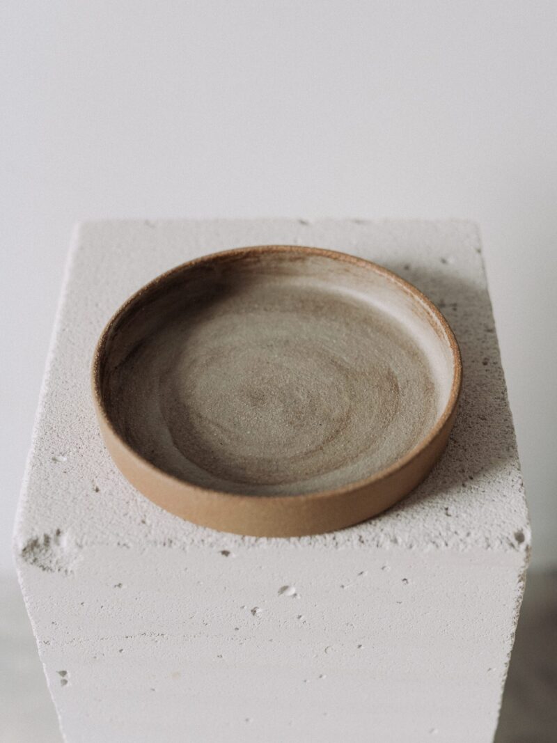 Farfurie 18 cm Earth din gresie ceramica terracotta | POEMI