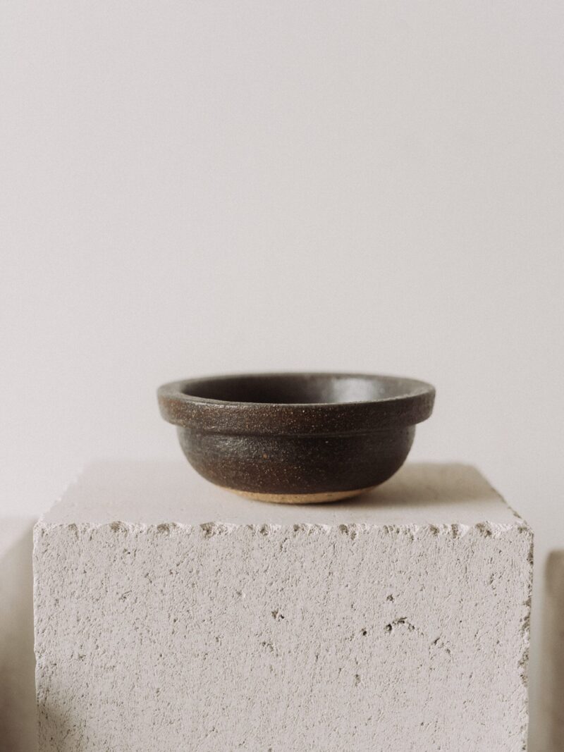 Bol 12 cm Earth din gresie ceramica bej cu picatele | POEMI