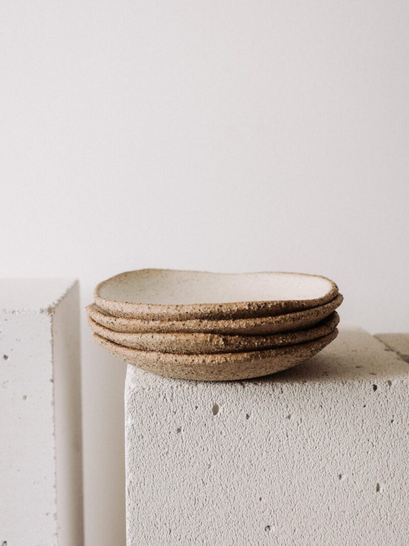 Semibol 21 cm Umbria din gresie ceramica bej | POEMI