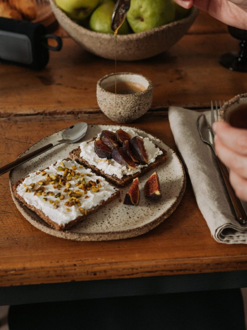 21 cm Umbria Beige Ceramic Stoneware Plate with Chamotte Content | POEMI