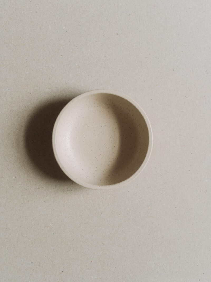 Bol 14 cm Terra Vanilla din gresie ceramica bej | POEMI