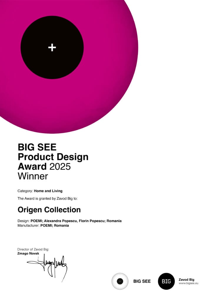 BIG SEE 25 Certificate Origen Collection, POEMI, ceramica lucrata manual