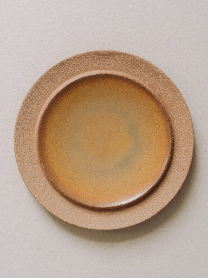 Farfurie terracotta 22 cm Aarde din gresie ceramica terracotta | POEMI
