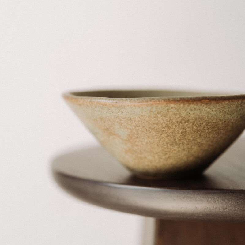 Bol 15 cm neregulat Aarde din gresie ceramica bej | POEMI