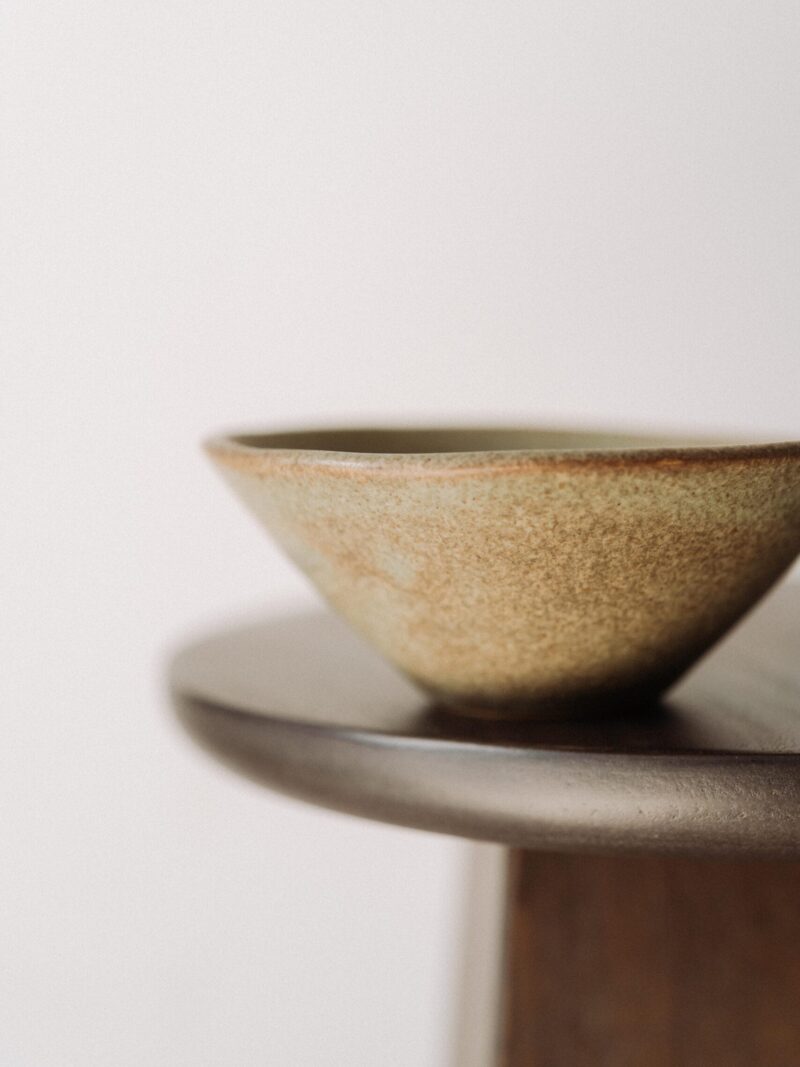 Bol 15 cm neregulat Aarde din gresie ceramica bej | POEMI