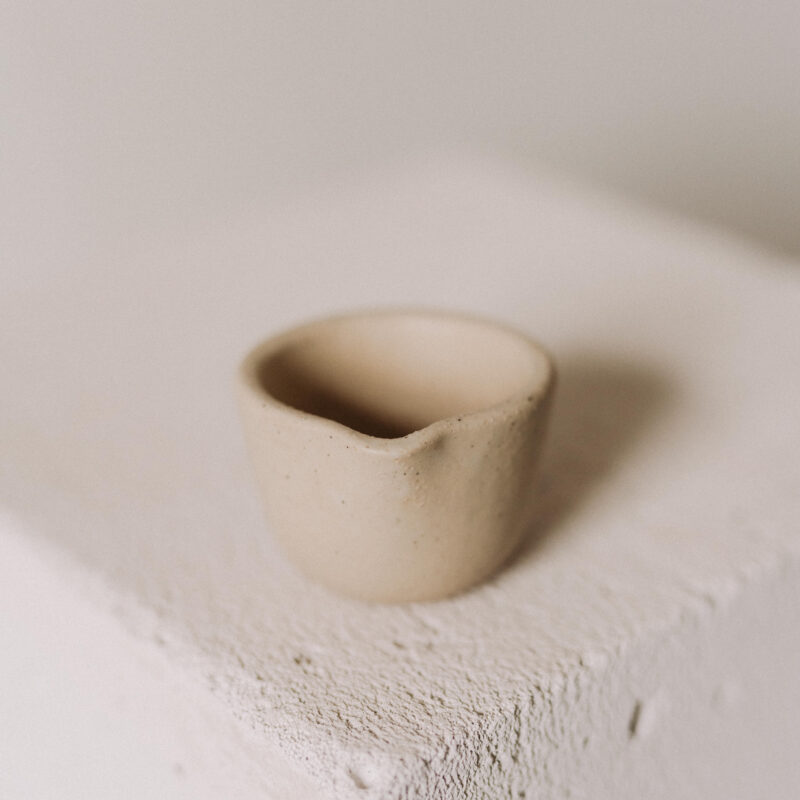 Sosiera 50 ml M'amuse din gresie ceramica bej | POEMI