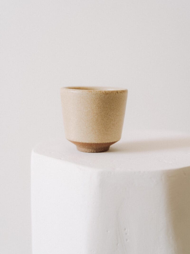 Ceramic footed cup