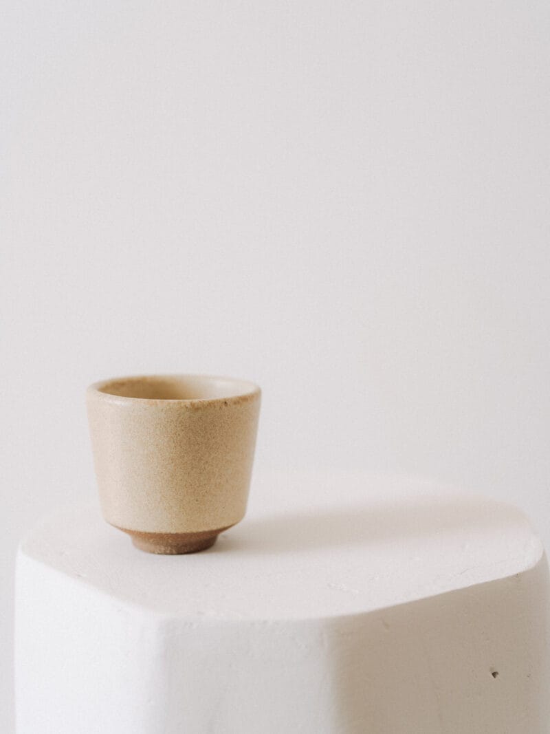 Ceramic footed cup